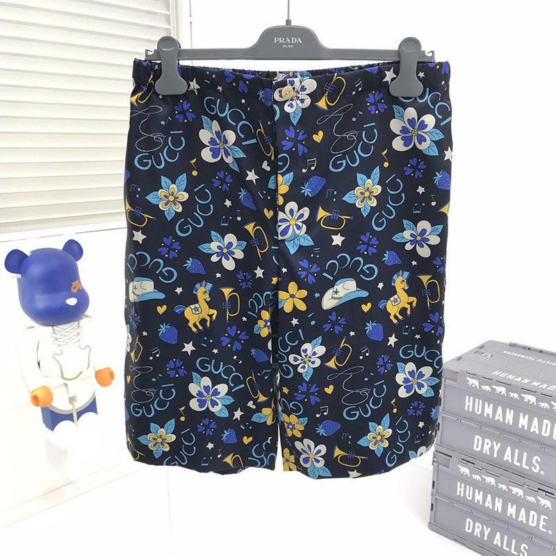 【日本未発売】グッチ ジオメトリック プリント ボウリングシャツ コピー 上下セット gur57279人気