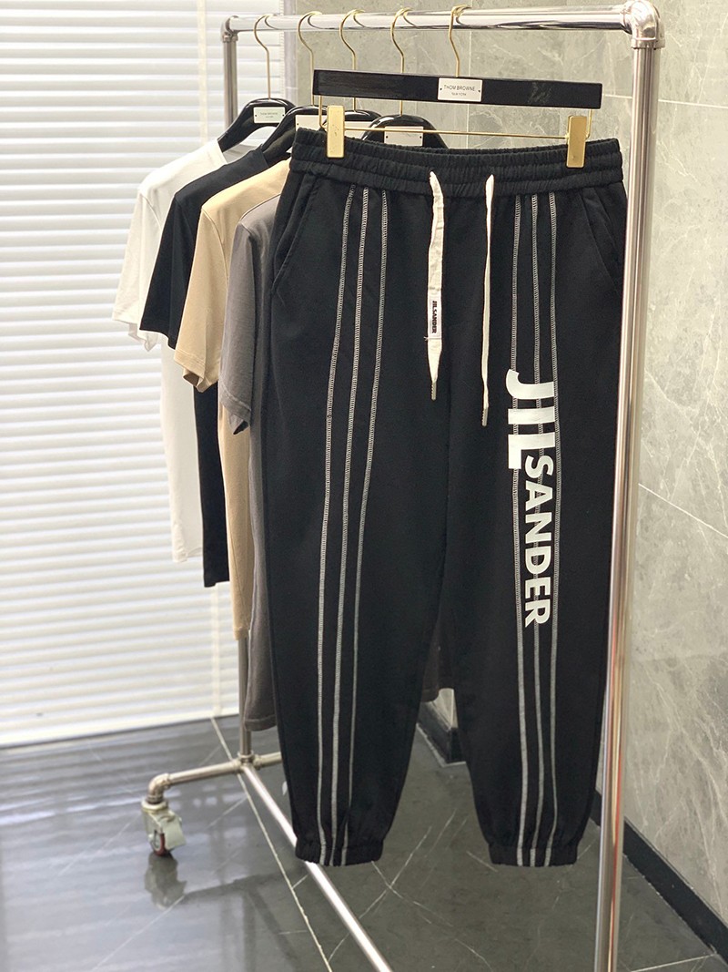 ジルサンダー パンツ コピー モノグラム★コットン スウェットパンツ 2色 Jib53231高い品質