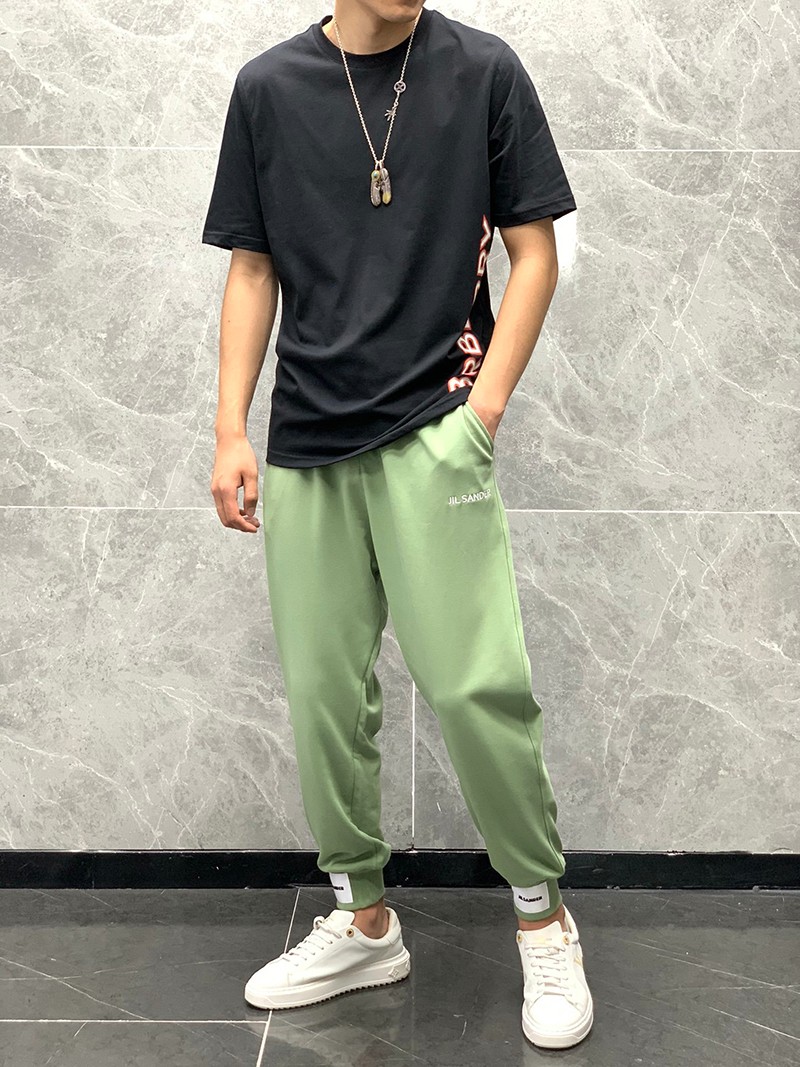 大人気!!新色ジルサンダー パンツ コピー モノグラム★コットン スウェットパンツ Jin11089代引きを販売