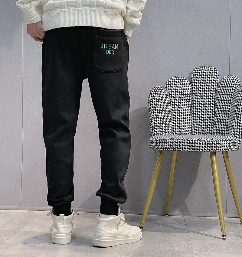 最安値挑戦ジルサンダー パンツ コピー モノグラム★コットン スウェットパンツ Jiq25621最高級