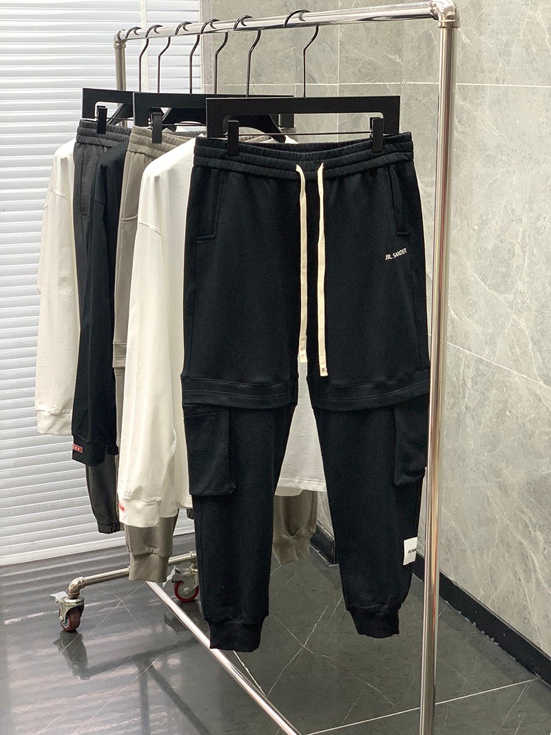 完売必至ジルサンダー パンツ コピー モノグラム★コットン スウェットパンツ 2色 Jiu83032品質保証