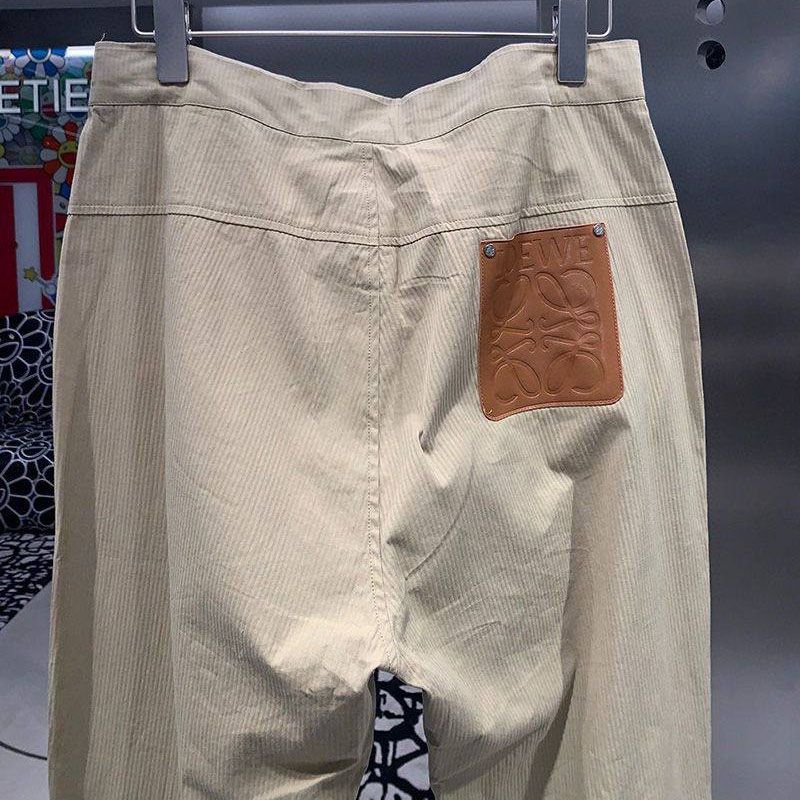 人気急上昇ロエベ ワイドパンツ コピーフレア デザート コットン&リネン lob57275N級品