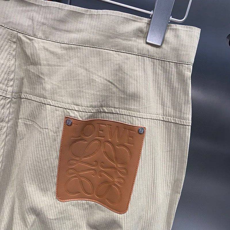 人気急上昇ロエベ ワイドパンツ コピーフレア デザート コットン&リネン lob57275品質保証