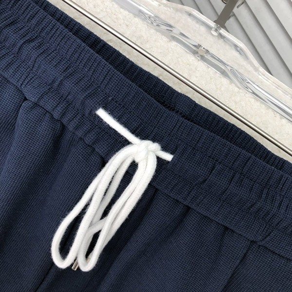 大人気！ロエベ ハーフ・ショートパンツ 偽物 コットン ブラック/ホワイト log94612N級品