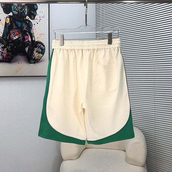 《大人気》ロエベ ハーフ・ショートパンツ コピー コットン グリーン/ホワイト lor71866品質保証