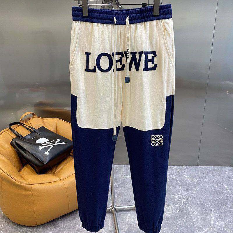 稀少【ロエベ】コットン スナップデニムパンツ 偽物 lox67733通販