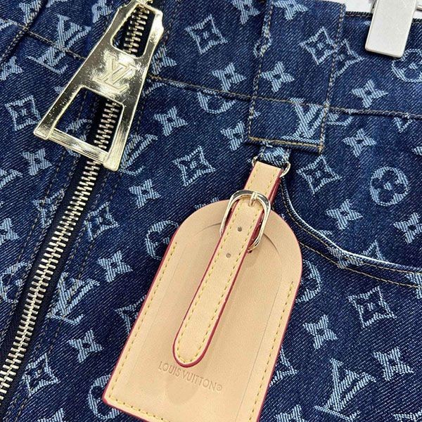 【大特価】ルイヴィトン ジッパーデニム コピー ミニスカート 1ABIOO通販