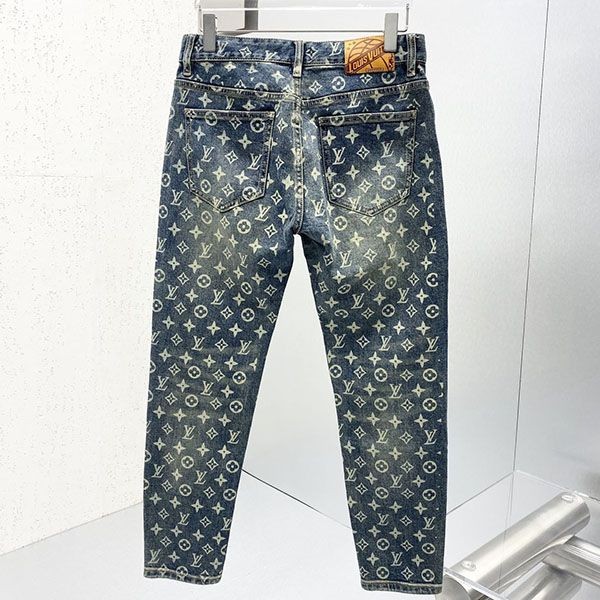 ★日本!!人気！ルイヴィトン デニムパンツ モノグラムパッチワーク コピー vuf81943通販