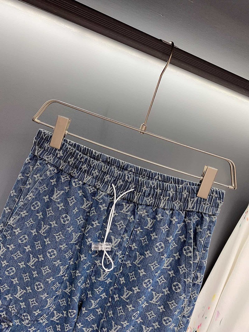 超話題!ルイヴィトン デニムパンツ コピー モノグラムパッチワーク vuk09402最高級