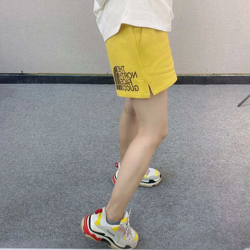 【グッチ×ノースフェイス】注目コラボ!プリントコットンパンツコピー Non26166代引きを販売