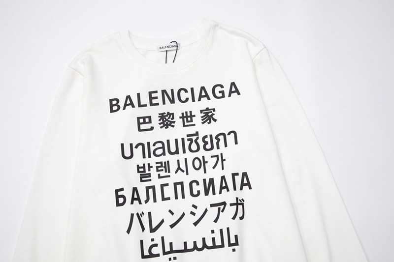 完売必至バレンシアガ パーカー コピー レインボーLANGUAGES ロゴ フーディ 570811TJVI6N級品