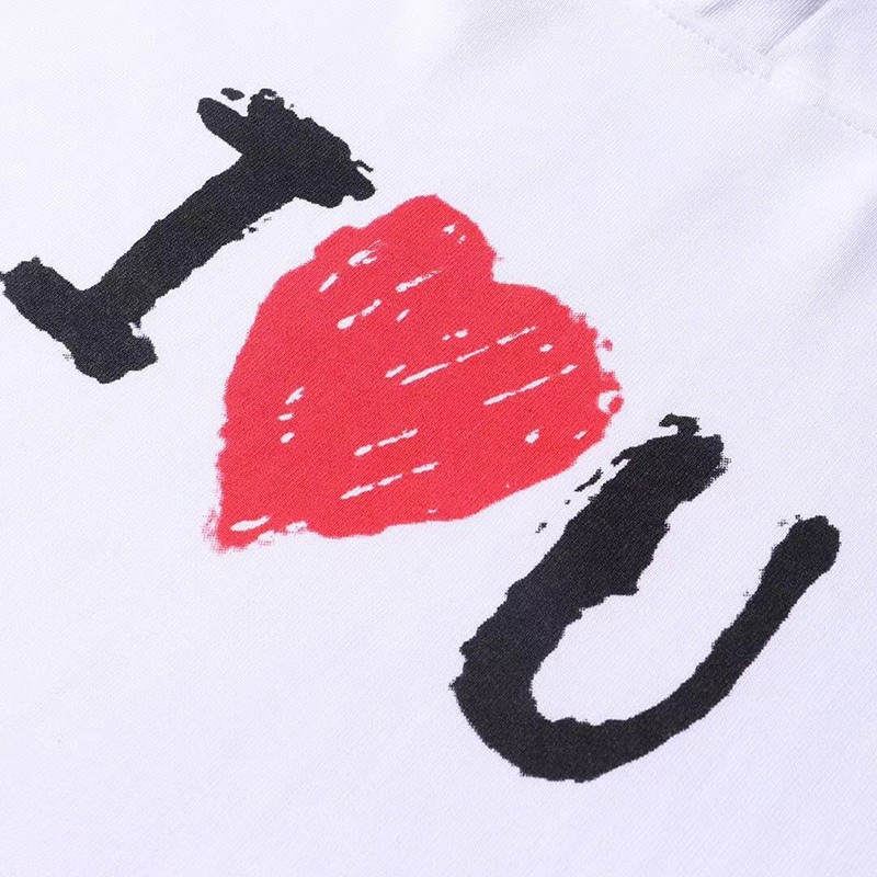 21新作 バレンシアガ パーカー コピー Love プリント フーディ ホワイト 570811TJVL6N級品