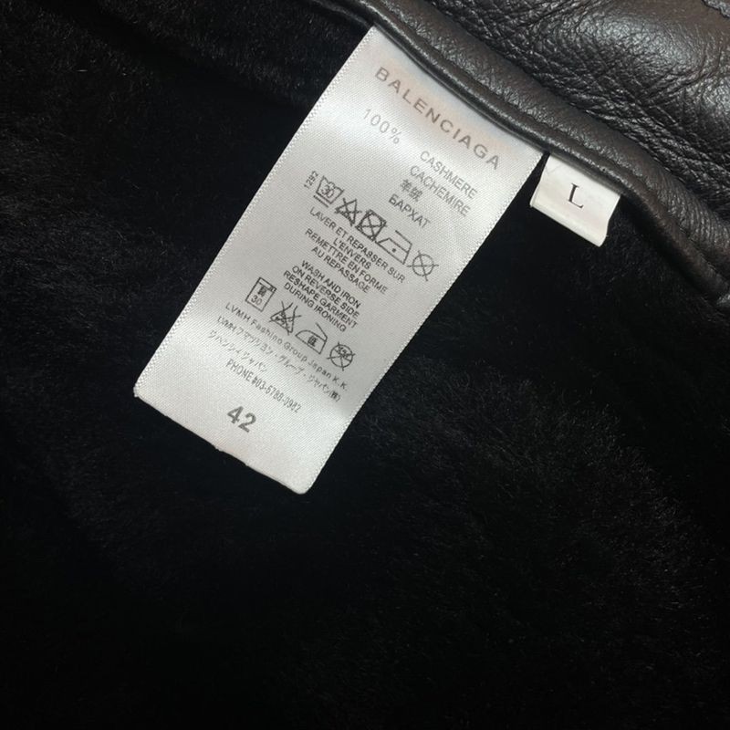 超希少！バレンシアガ Cocoon Aviator ジャケット コピー★シャイニー ラムスキン＆ボンドウール ブラック 646456TKS311069品質保証