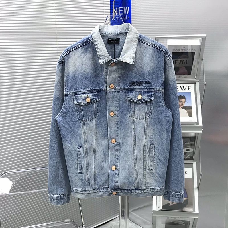 【日本未発売】バレンシアガ Corporate Large Fit ジャケット コピー★ヴィンテージブルー ライトデニム 657608TDW154307通販
