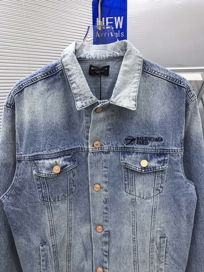 【日本未発売】バレンシアガ Corporate Large Fit ジャケット コピー★ヴィンテージブルー ライトデニム 657608TDW154307激安送料無料