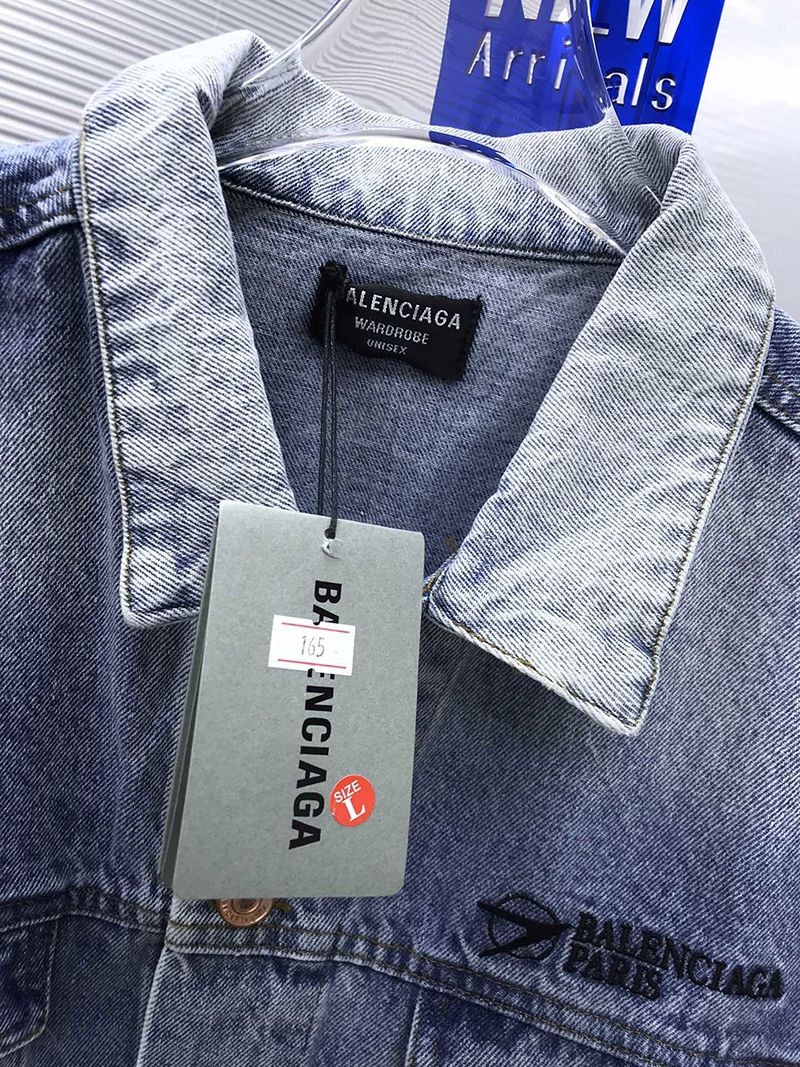【日本未発売】バレンシアガ Corporate Large Fit ジャケット コピー★ヴィンテージブルー ライトデニム 657608TDW154307高い品質