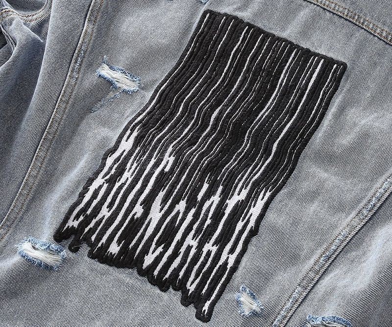 目を惹くカラーバレンシアガ Barcode Large Fit ジャケット 偽物★ライトブルーデニム 664329TBP488961最高級