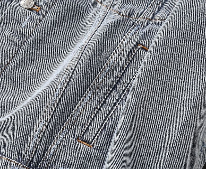 目を惹くカラーバレンシアガ Barcode Large Fit ジャケット 偽物★ライトブルーデニム 664329TBP488961N級品