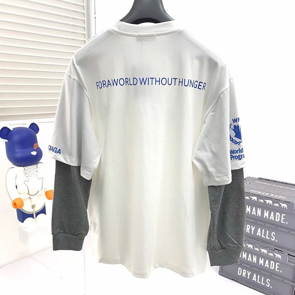 バレンシアガ WFP DOUBLE SLEEVES Tシャツ コピー 698089TMVL29086人気