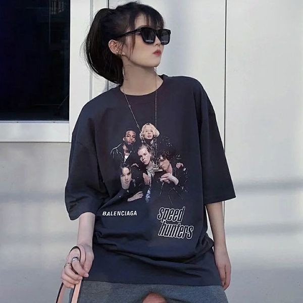 世界中で大人気♪★バレンシアガ★SPEED HUNTER アップサイドダウン Tシャツ コピー 698811TMVC91000