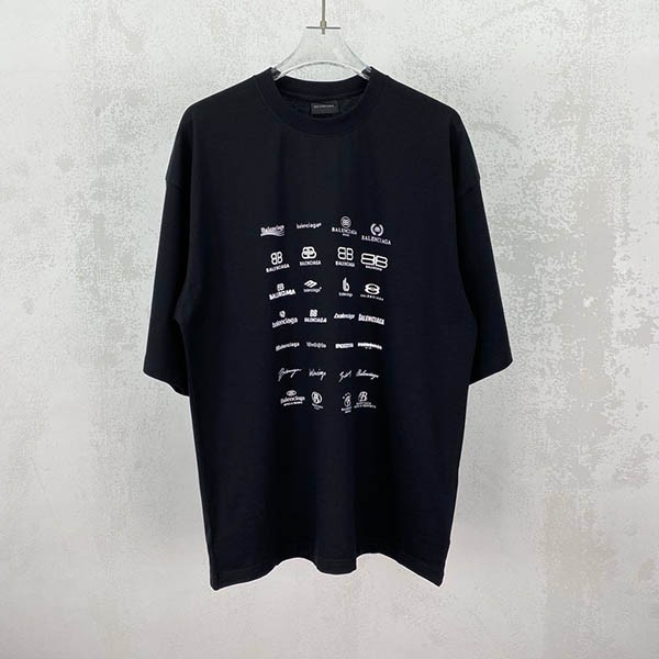【バレンシアガ コピー】ARCHIVES LOGOS Tシャツ オーバーサイズ 2色 712398TNVQ79784通販
