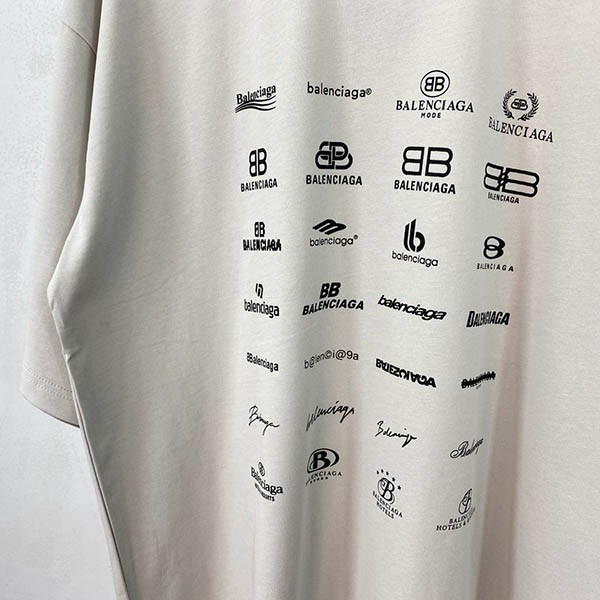 【バレンシアガ コピー】ARCHIVES LOGOS Tシャツ オーバーサイズ 2色 712398TNVQ79784高い品質