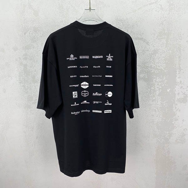 【バレンシアガ コピー】ARCHIVES LOGOS Tシャツ オーバーサイズ 2色 712398TNVQ79784品質保証