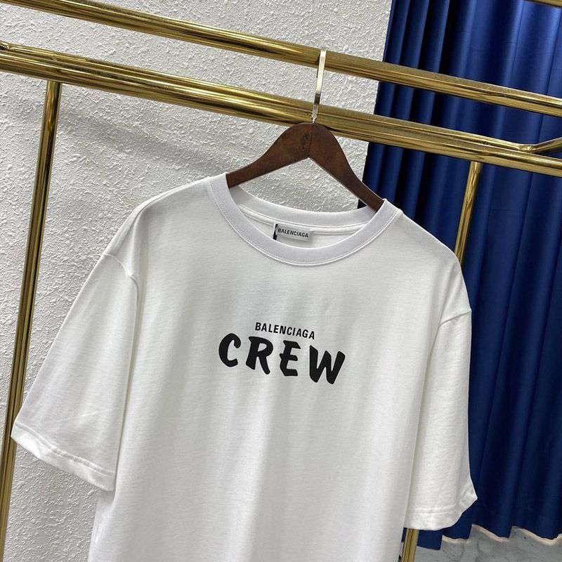 大人気！バレンシアガ CREWロゴ Tシャツ 偽物 ホワイト baa41967激安送料無料