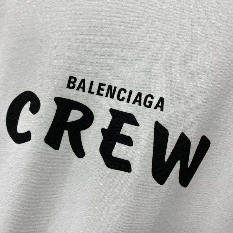 大人気！バレンシアガ CREWロゴ Tシャツ 偽物 ホワイト baa41967人気