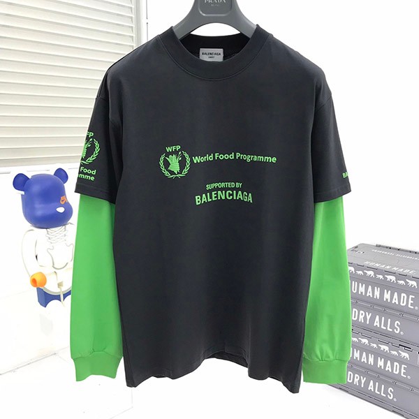 大人気!!新色 バレンシアガ コピー WFP DOUBLE SLEEVES Tシャツ 3色 baa62856
