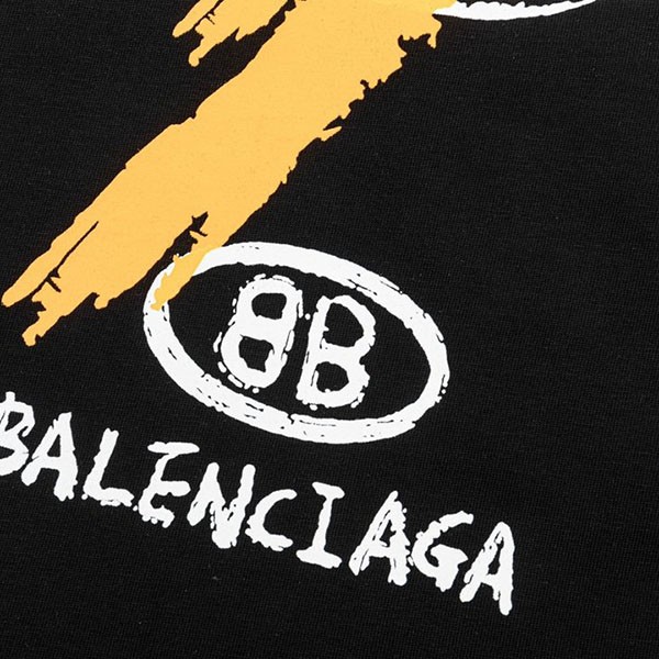 バレンシアガ BBロゴ プリント 半袖 Tシャツ コピー bab50960人気