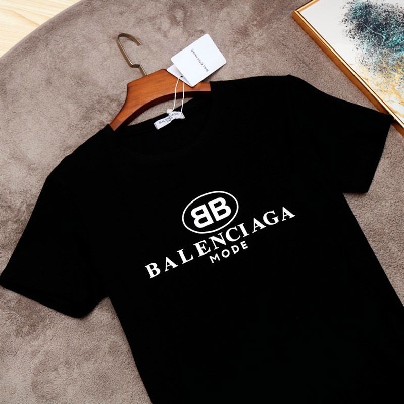 ★日本!!人気！バレンシアガ ロゴプリント Tシャツ コピー クルーネック bab53307通販