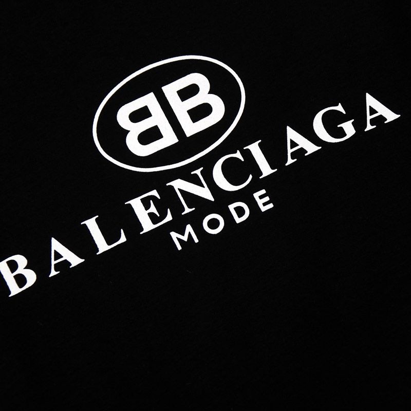 ★日本!!人気！バレンシアガ ロゴプリント Tシャツ コピー クルーネック bab53307激安送料無料