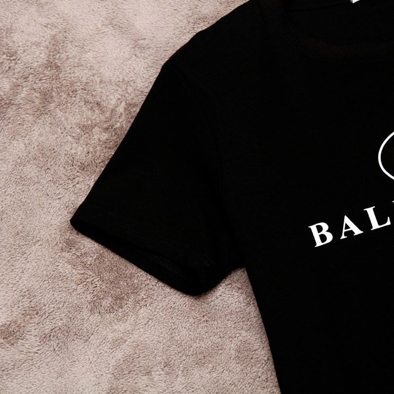 ★日本!!人気！バレンシアガ ロゴプリント Tシャツ コピー クルーネック bab53307高い品質