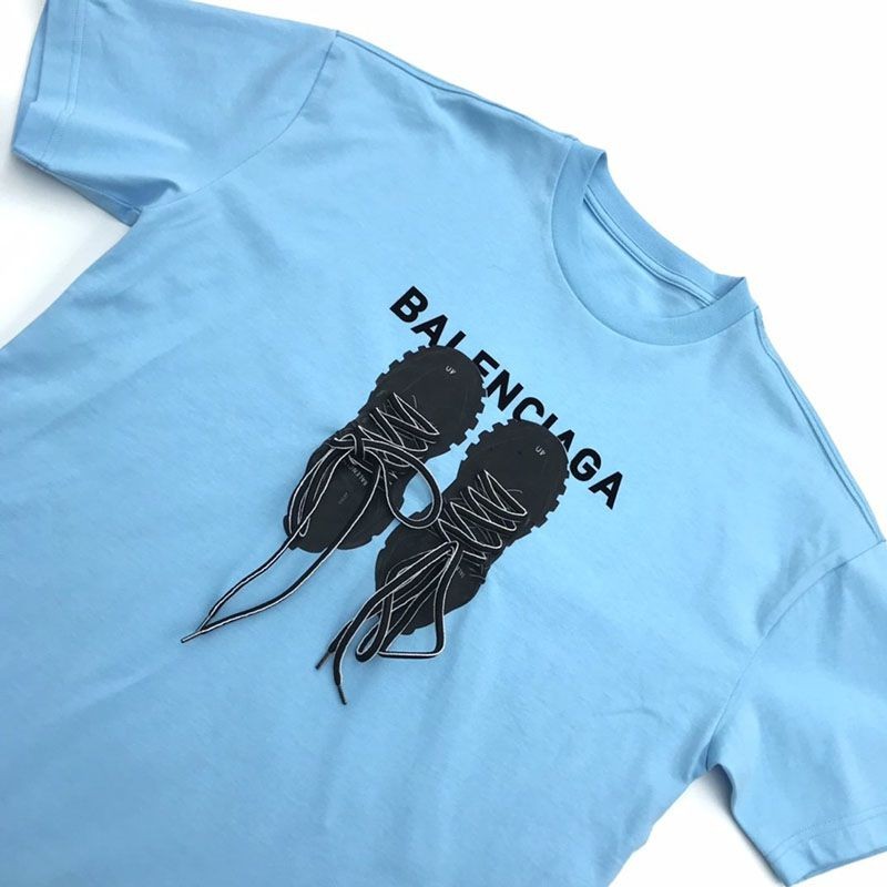 送料込【バレンシアガ 偽物】ロゴ入りコットンTシャツ bab83993激安送料無料