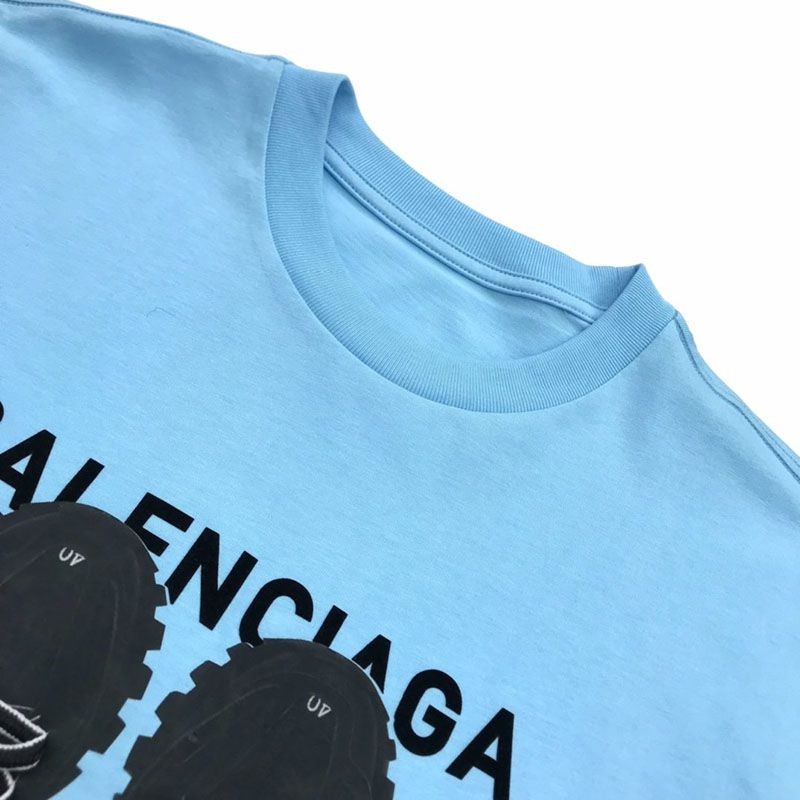 送料込【バレンシアガ 偽物】ロゴ入りコットンTシャツ bab83993高い品質