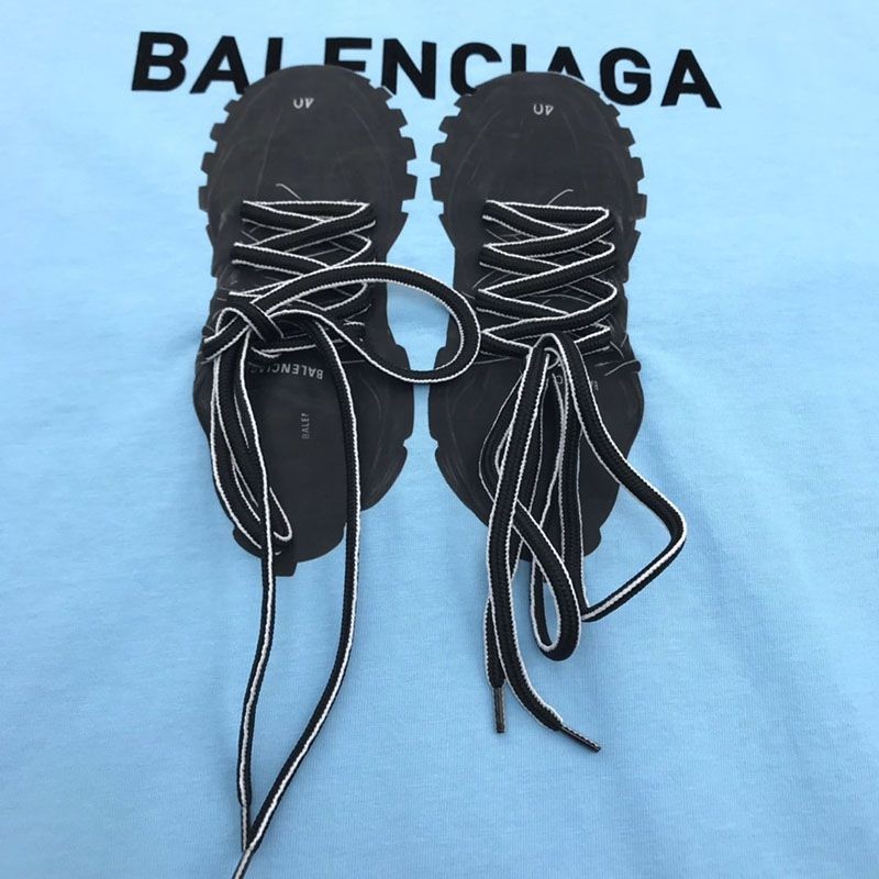 送料込【バレンシアガ 偽物】ロゴ入りコットンTシャツ bab83993人気