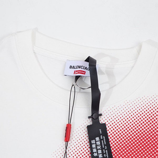 すぐ届く バレンシアガ シュプリーム コピー Sロゴ プリント Tシャツ bac17566人気