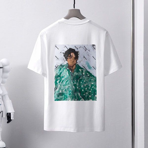 n級品 おすすめバレンシアガ メンズ LOGO ミディアムフィット Tシャツ スーパーコピー bac71279激安送料無料