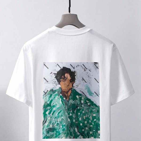 n級品 おすすめバレンシアガ メンズ LOGO ミディアムフィット Tシャツ スーパーコピー bac71279高い品質