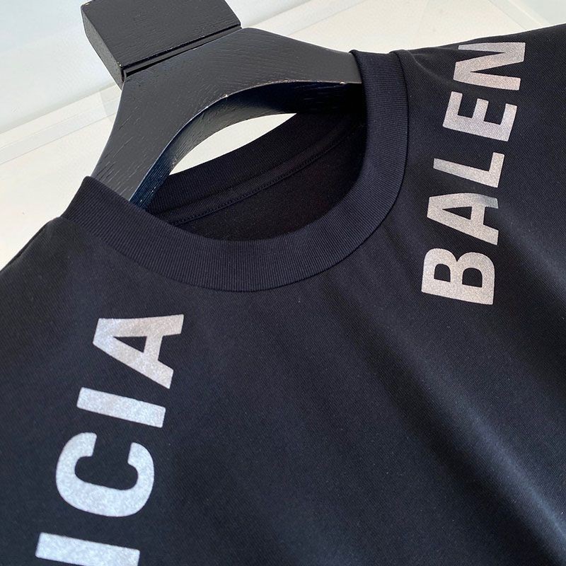 最安値挑戦 バレンシアガ●ALLOVER SPORTY LOGO フィット コピー Tシャツ bac98825高い品質
