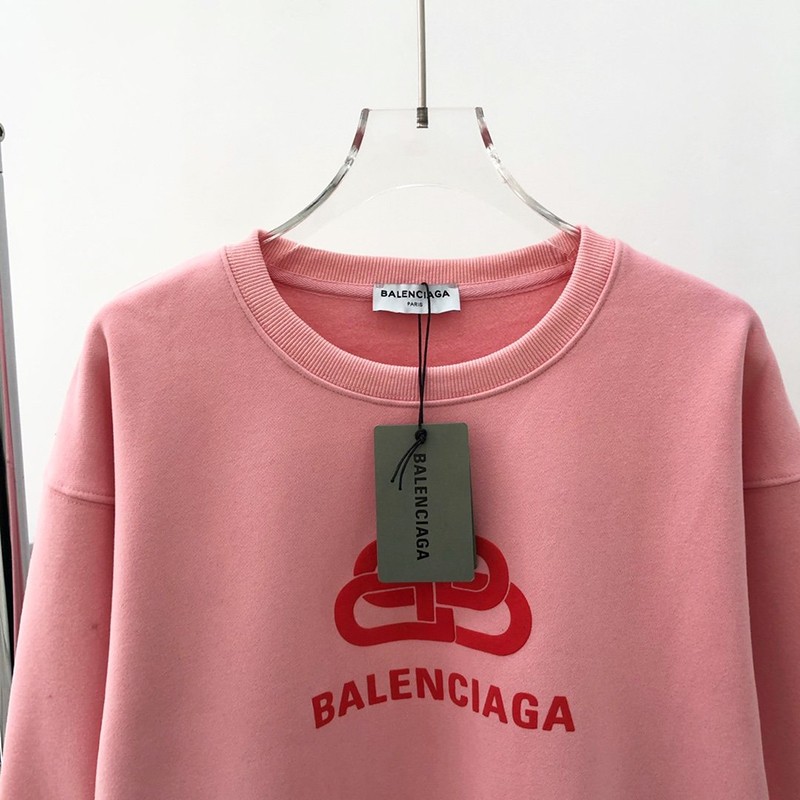 【即発】バレンシアガ パーカー スーパーコピー トレーナー BBロゴ ピンク bae21362通販