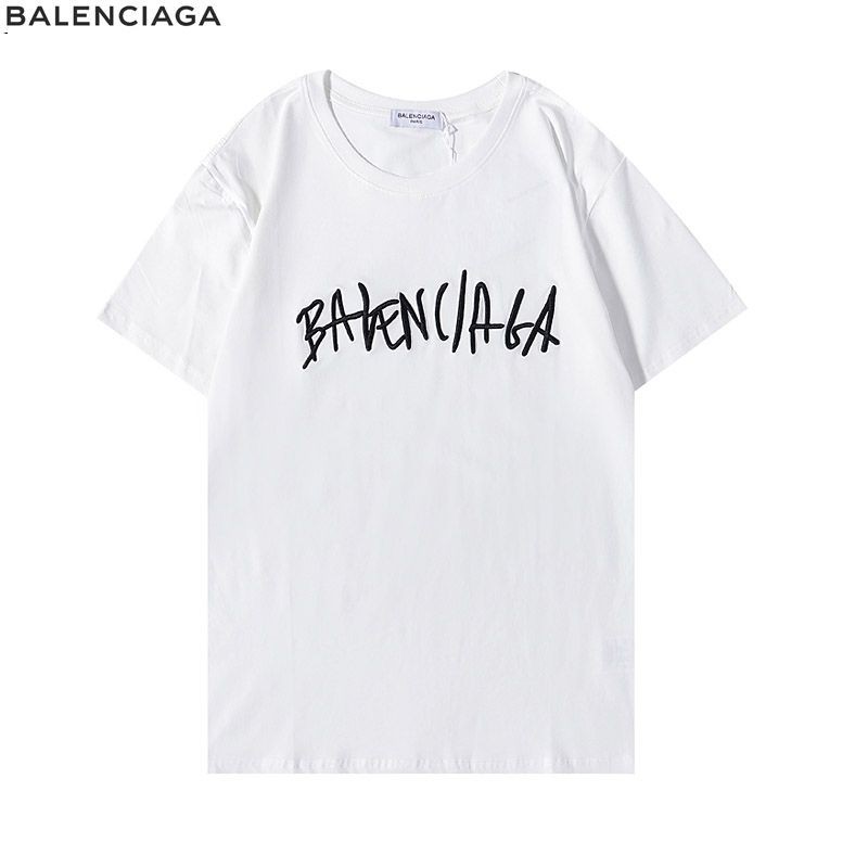 完売必至バレンシアガ クルーネックロゴ Tシャツ スーパーコピー 2色 bae25524高い品質