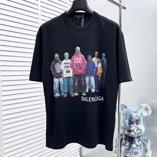 人気No1 バレンシアガ  Tシャツ 偽物 コットン 半袖 bae83761通販