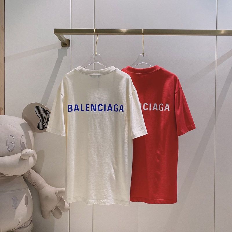 ★日本!!人気！バレンシアガ LOGO Tシャツ 偽物 2色 bae96930通販