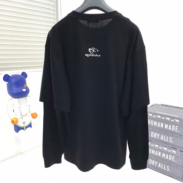 新作 バレンシアガ 偽物 SPORTY B DOUBLE SLEEVES Tシャツ 2色 baf47498