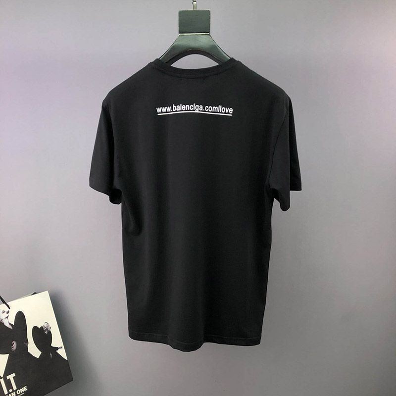 世界中で大人気♪バレンシアガ I LOVE U Tシャツ 偽物 ブラック baf87726通販