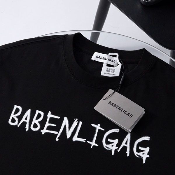 使い勝手良しバレンシアガ メンズ LOGO ミディアムフィット Tシャツ パロディ baf97377人気
