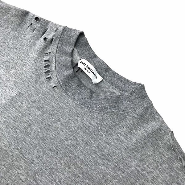 セール新作 バレンシアガ グレー ロゴTシャツ 偽物 bag52860激安送料無料