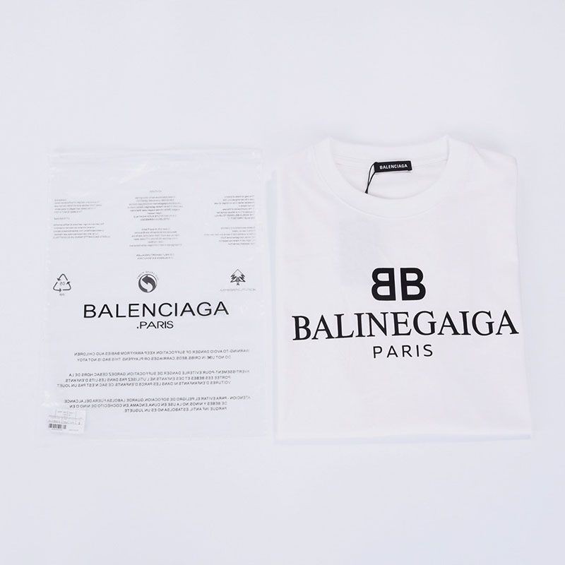 大人気【バレンシアガ】ロゴ入りコットンTシャツ 偽物 bag75181激安送料無料